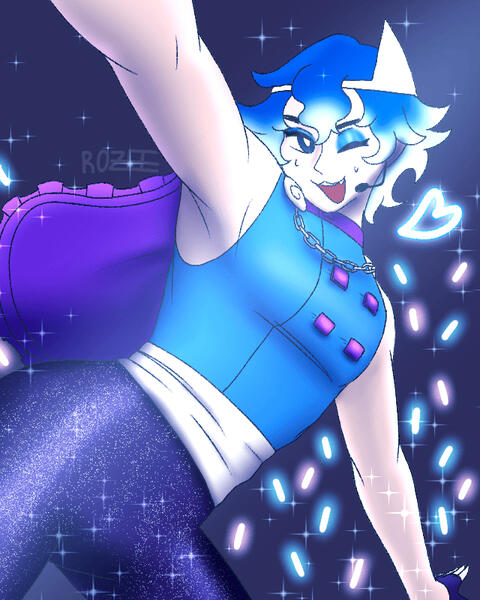 xad novitas, idol photocard (fan art)