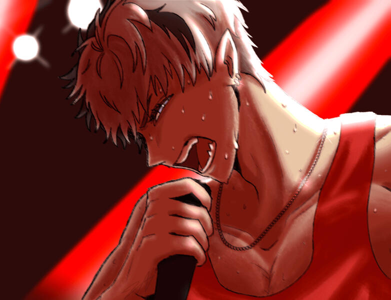 crimzon ruze, holostars en (fan art)