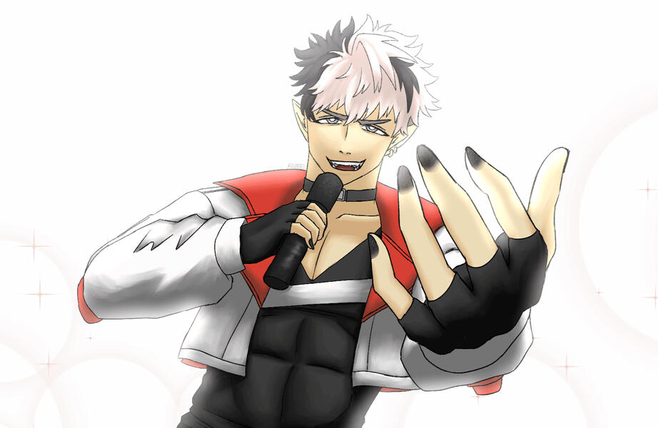 crimzon ruze, holostars en (fan art)