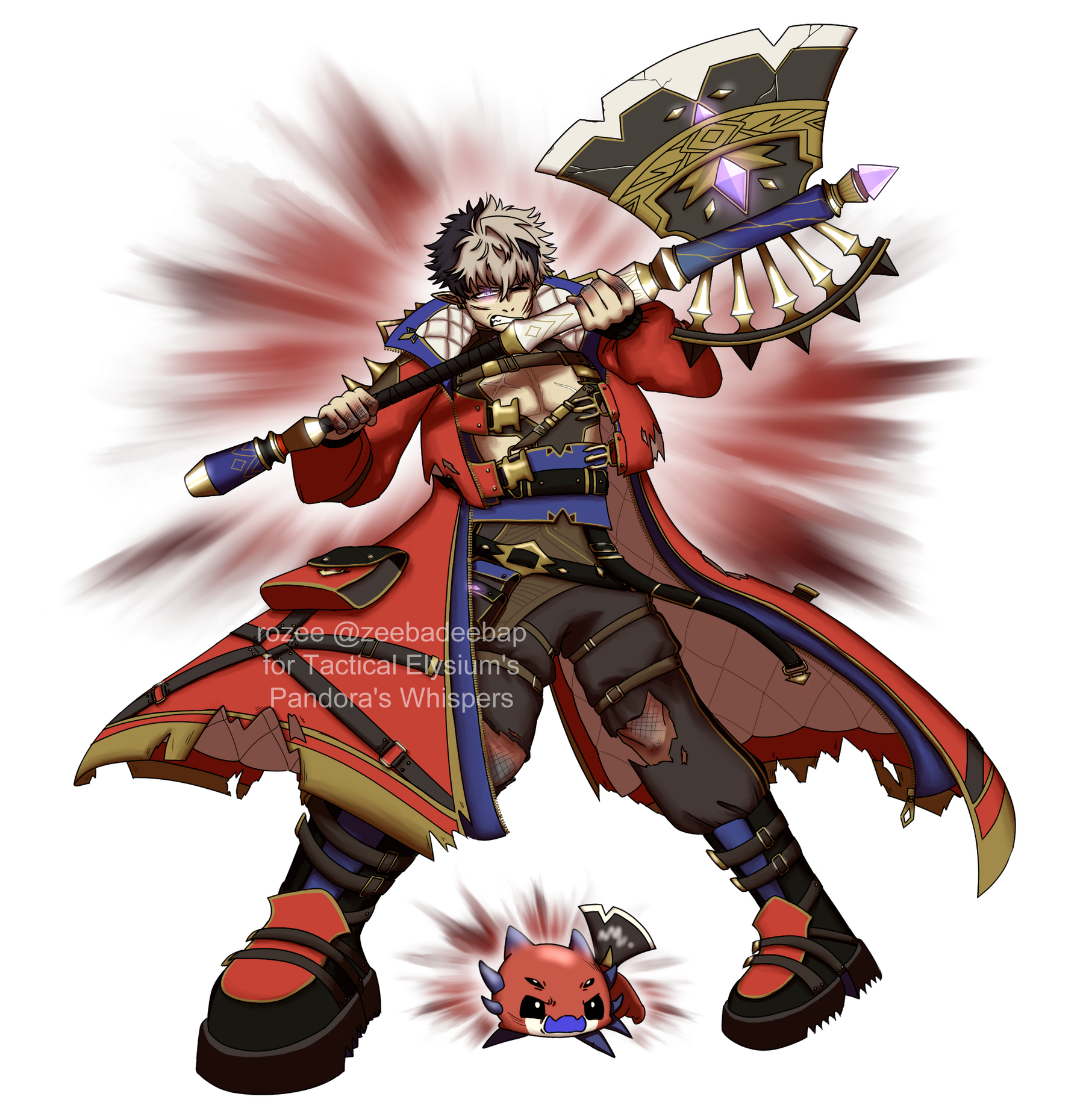 crimzon ruze (critical health splash art), holostars en armis