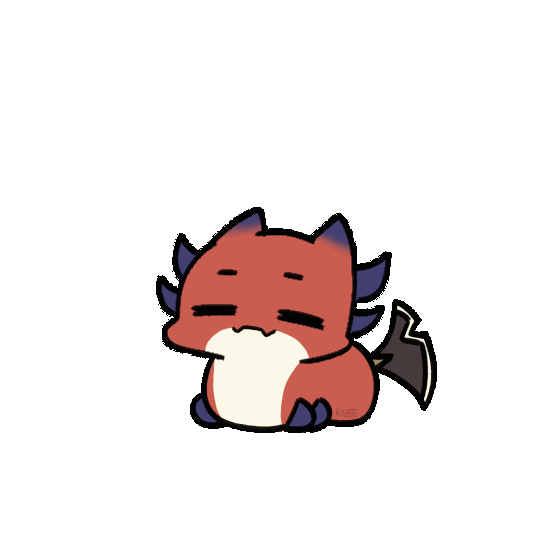 ruzader, mascot of crimzon ruze, holostars en (fan art)