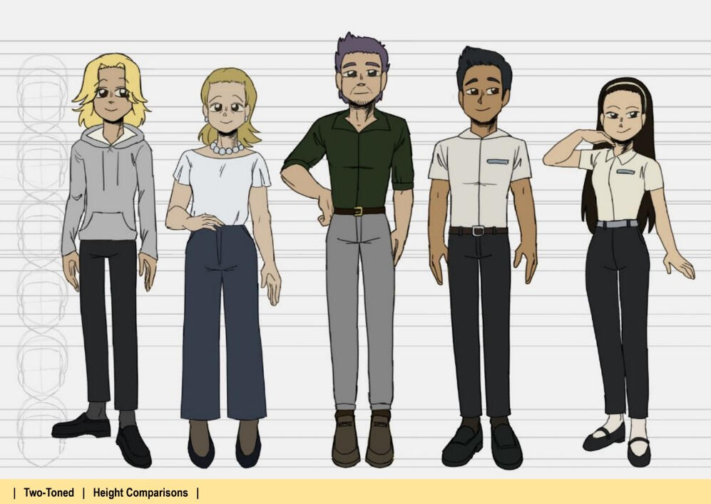 two toned - height comparisons